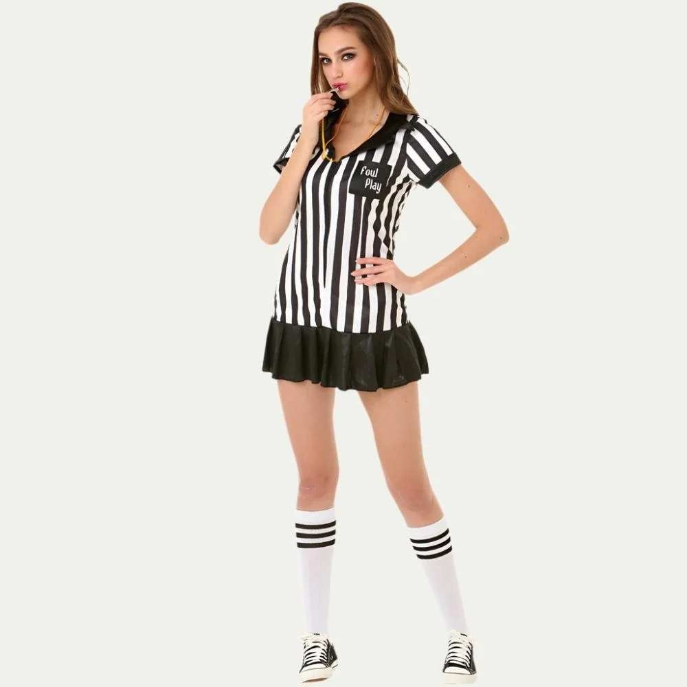 New Hauntlook Risque Referee Halloween Costume Women's Medium Dress Party